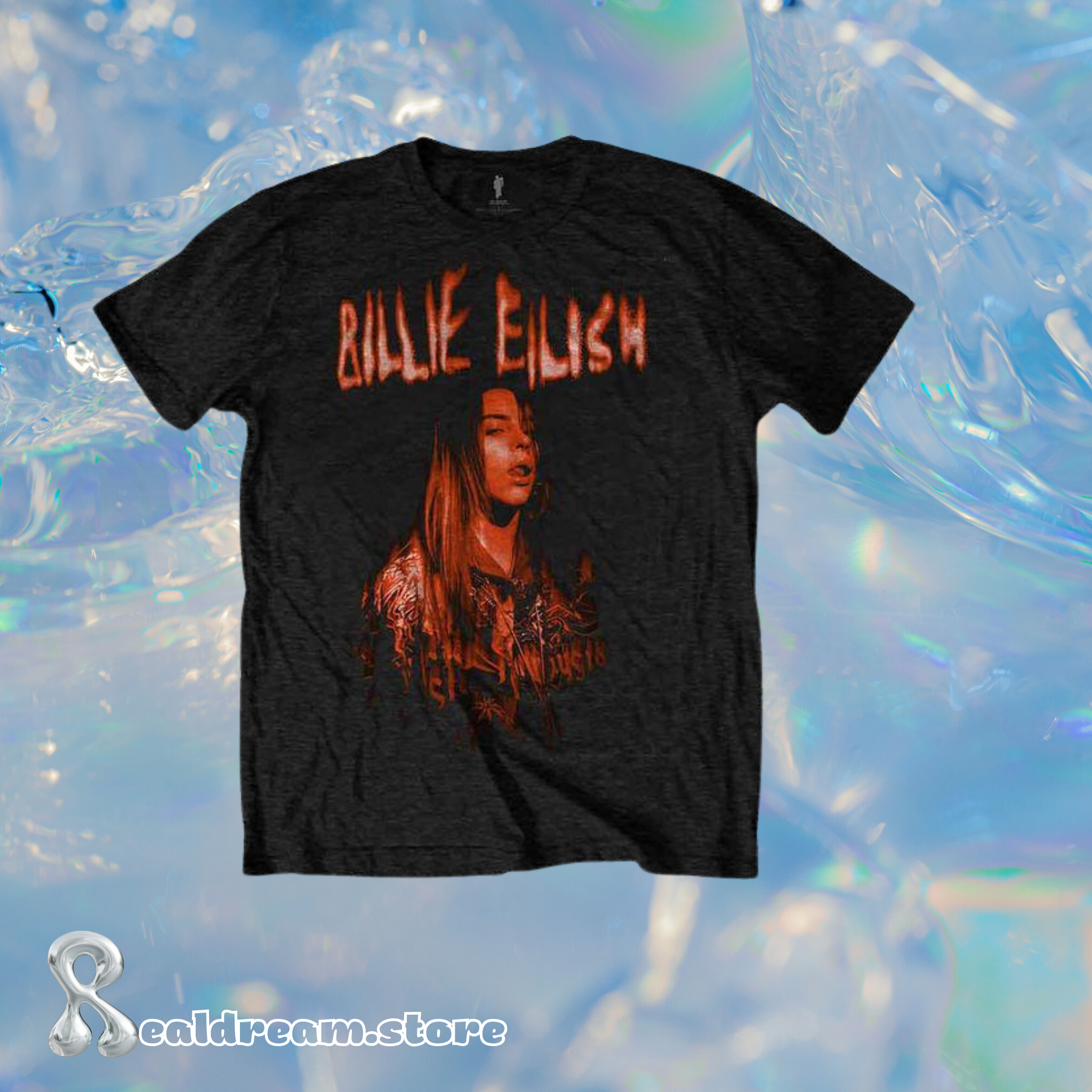 Billie Eilish Spooky Logo Band T-Shirt